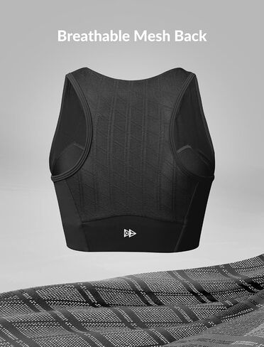 Yvette High Impact Sports Bras for Women Zip Front Racerback Supportive Bras for Large Bust in Saudi Arabia