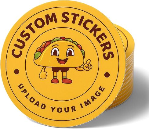 Custom Stickers Bulk | Upload Your Logo | 20-1000 | Sizes 2 inch to 12 inches | Waterproof Sticker Personalized | Decals for Water Bottle Laptop Car Truck Kids Students or Business Logo in Saudi Arabia