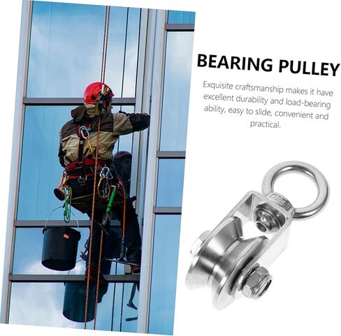 Homoyoyo Swivel Pulley Heavy Duty Stainless Steel Rotation Wheel Traction Pulley for Weight Cable Rope Durable and Stable Design in Saudi Arabia