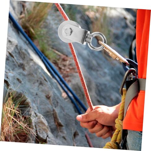 Homoyoyo Swivel Pulley Heavy Duty Stainless Steel Rotation Wheel Traction Pulley for Weight Cable Rope Durable and Stable Design in Saudi Arabia