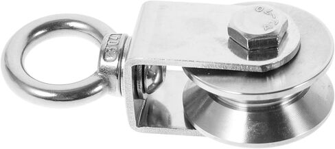 Homoyoyo Swivel Pulley Heavy Duty Stainless Steel Rotation Wheel Traction Pulley for Weight Cable Rope Durable and Stable Design in Saudi Arabia