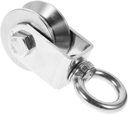 Homoyoyo Swivel Pulley Heavy Duty Stainless Steel Rotation Wheel Traction Pulley for Weight Cable Rope Durable and Stable Design in Saudi Arabia