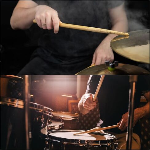 PATIKIL BRIGHT LED LID UP DRUMSTICK 5A Glow Plastic Drum Stick للبالغين للدرامز الموسيقية التمرين الأحمر الأزرق 1 in Saudi Arabia