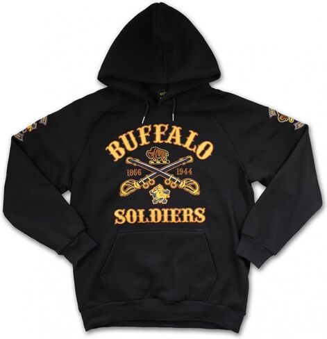 Big Boy Buffalo Soldiers S6 Mens Pulover Hoodie [Black]-ID#16346-15-225-0-0 in Kuwait