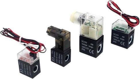 Valve solenoid coil 4V210-08 3V210-08 4V220-06/08 4V230C 2V025-06/08 3V1-06 Model 24VDC 12V DC 220V AC 110V AC 220V(200 series DC12V-01) in Saudi Arabia