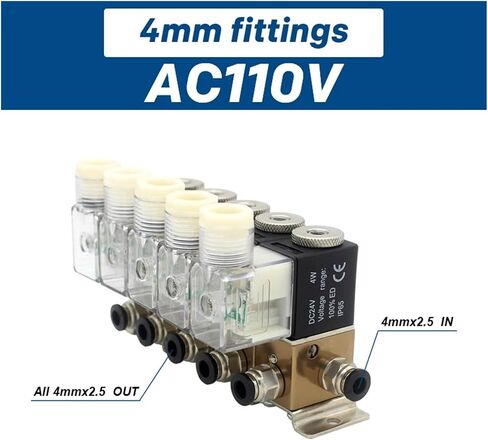 3V1-06 3/2-way normally closed pneumatic solenoid valve combination positive and negative pressure universal control suction cup(AC110V 8mm fittings,6F) in Saudi Arabia