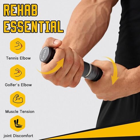 grip strength trainer, Adjustable Metal Design with Silicone Handle, Grip strength trainer Tool for Physical Therapy, Recovery（Black knob） in Saudi Arabia