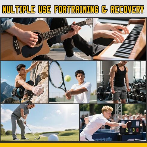 grip strength trainer, Adjustable Metal Design with Silicone Handle, Grip strength trainer Tool for Physical Therapy, Recovery（Black knob） in Saudi Arabia