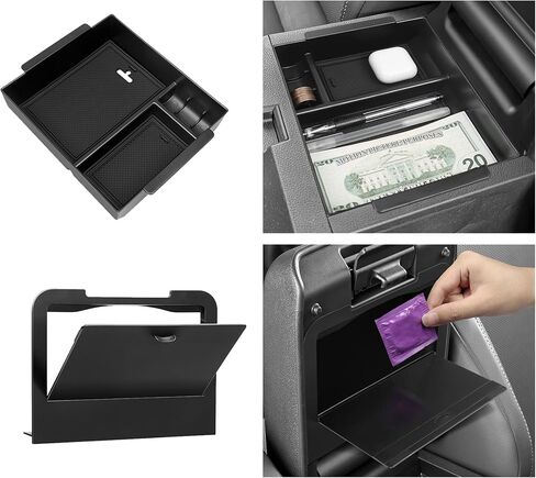 منظم قفازات قفازات هيليت متوافق مع Toyota 2025 4Runner Center Center Console Treserizer Resert Resert in Kuwait