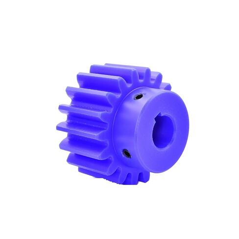 Pinion Hardware for Mechanical Rotation 1pcs Blue Nylon Spur Gear 3 Mold 15 Teeth Plastic Motor Spur Gear with Step Keyway Bore 14/15/16/18/20/22/24/25/28/30mm(30mm Keyway 8mm) in Kuwait