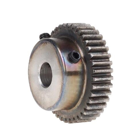 Pinion Hardware for Mechanical Rotation 2pcs Boss-20mm Spur Gear Rack Pinion 40-Teeth M1 Bore Dia 6/6.35/7/8/10/12/12.7/14/15/16/17/19/20mm Straight Teeth Positive(15mm) in Kuwait