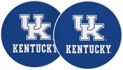Desert Cactus University of Kentucky Car Accessories UK Wildcats Absorbent Sandstone Cup Coasters Licensed Product Set of 2 (Design A) in Saudi Arabia