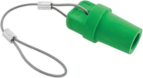 Hubbell Wiring Systems HBLMCAPGN Protective Cap for Single Pole Male Devices, Green in Saudi Arabia