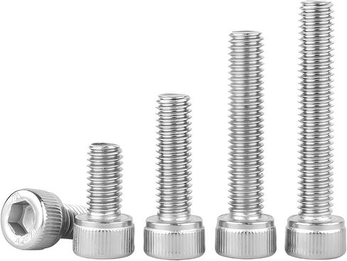 مسامير غطاء رأس M4 Socket ، مسامير M4 × 45 مم ، M4-0.7 × 45 ملم المسمار والترباس ، 304 من الفولاذ المقاوم للصدأ 18-8 ، المسمار آلة المقبس السداسي ، محرك سداسي ألن ، إنهاء مشرق ، مؤشر ترابط كامل ، unc ، 30pcs (M4x45-30) in Kuwait