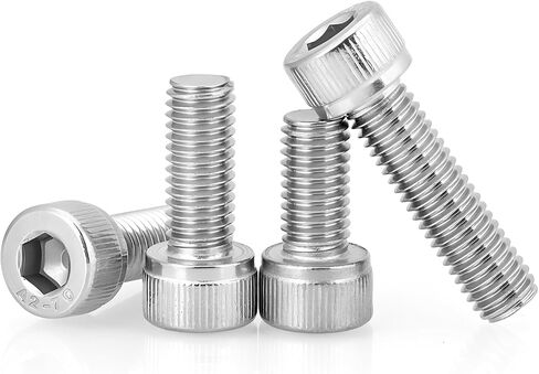 مسامير غطاء رأس M4 Socket ، مسامير M4 × 45 مم ، M4-0.7 × 45 ملم المسمار والترباس ، 304 من الفولاذ المقاوم للصدأ 18-8 ، المسمار آلة المقبس السداسي ، محرك سداسي ألن ، إنهاء مشرق ، مؤشر ترابط كامل ، unc ، 30pcs (M4x45-30) in Kuwait