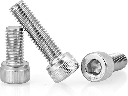 M4 Socket Head Cap Screws,M4×45mm Bolts,M4-0.7×45mm Screw and Bolt,304 Stainless Steel 18-8, Hex Socket Machine Screw, Allen Hex Drive, Bright Finish, Fully Thread, UNC,30Pcs (M4x45-30) in Saudi Arabia
