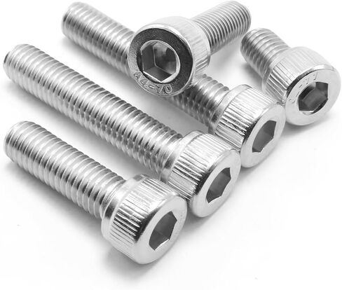 M4 Socket Head Cap Screws,M4×45mm Bolts,M4-0.7×45mm Screw and Bolt,304 Stainless Steel 18-8, Hex Socket Machine Screw, Allen Hex Drive, Bright Finish, Fully Thread, UNC,30Pcs (M4x45-30) in Saudi Arabia