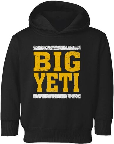Big Yeti Kansas Kelce Tight End Nickname Playoff Toddler Hooded Sweatshirt (Black, 4T) in Saudi Arabia