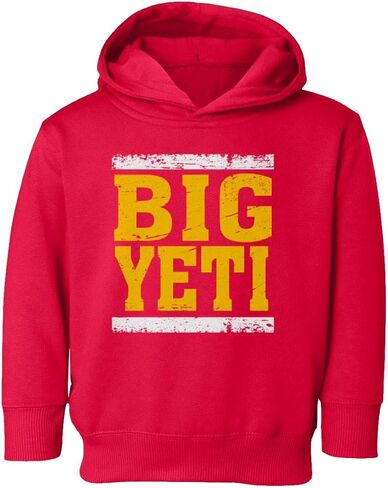 Big Yeti Kansas Kelce Lind Lead Leving Leptooff Toddler Sweated Shirt (Red ، 2T) in Saudi Arabia