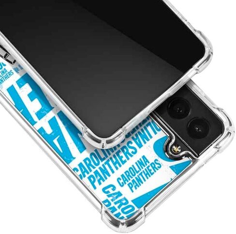 Skinit Clear Phone Case Compatible with Galaxy S21 FE - Officially Licensed NFL Carolina Panthers - Blast Design in Saudi Arabia
