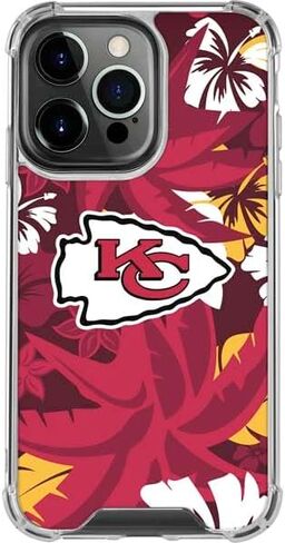 Skinit Clear Phone Case متوافق مع iPhone 15 Pro Max - NFL Kansas City Chief Design Tropical Design in Saudi Arabia