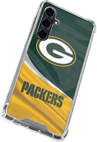 Skinit Clear Phone Case متوافق مع Galaxy S23 Fe - تصميم NFL Green Bay Packers المرخص رسميًا in Saudi Arabia