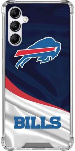 Skinit Clear Phone Case Compatible with Galaxy A14 5G - Officially Licensed NFL Buffalo Bills Design in Saudi Arabia