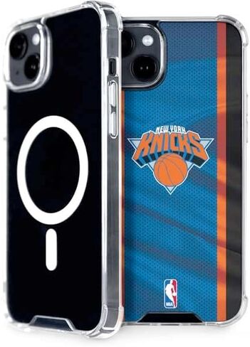 قضية Skinit Phone متوافقة مع Magsafe iPhone 15 - NBA NBA New York Knicks بعيدًا عن تصميم Jersey in Saudi Arabia