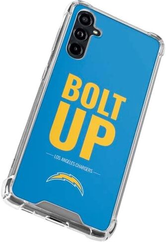 Skinit Clear Phone Case Compatible with Galaxy A54 5G - Officially Licensed NFL Los Angeles Chargers Team Motto Design in Saudi Arabia
