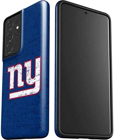 Skinit Pro Phone Case متوافق مع Samsung Galaxy S21 Ultra 5G - NFL NFL NEF New York Giants التصميم المتعثر in Saudi Arabia