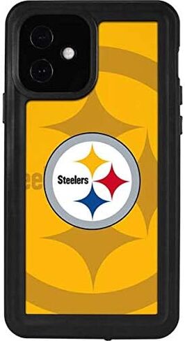 حالة الهاتف المقاومة للماء Skinit متوافقة مع iPhone 12 - NFL Pittsburgh Steelers Double Vision Design in Saudi Arabia