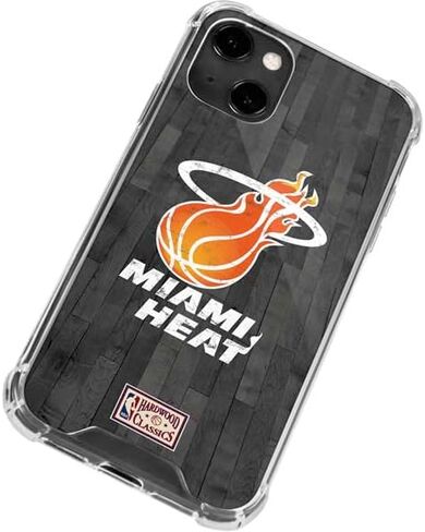 Skinit Clear Phone Case Compatible with iPhone 14 - Officially Licensed NBA Miami Heat Hardwood Classics Design in Saudi Arabia