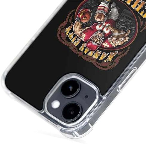 Skinit Phone Case Compatible with MagSafe iPhone 15 Plus - Officially Licensed Liquid Blue NFL Kansas City Chiefs Running Back Design in Saudi Arabia