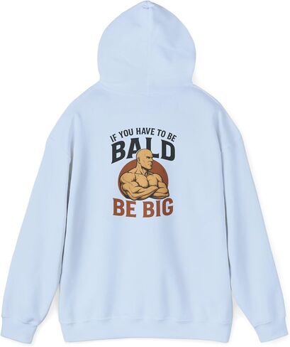 Bald Guy Gym Hoodie, Workout Hooded Sweatshirt, Fitness Athletic Jumper, Exercise Pullover, Muscle Training Top in Saudi Arabia