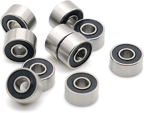 10PCS 695RS Bearing 5x13x4 mm ABEC-7 Hobby Electric RC Car Truck 695 RS 2RS Ball Bearings 695-2RS Black Sealed in Saudi Arabia