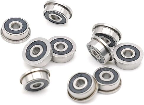 24Pcs F623-2RS Bearing 3 * 10 * 4 mm ABEC-7 Flanged Miniature F623 RS Ball Bearings F623RS for 3D Printer in Saudi Arabia
