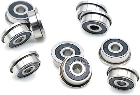 24Pcs F623-2RS Bearing 3 * 10 * 4 mm ABEC-7 Flanged Miniature F623 RS Ball Bearings F623RS for 3D Printer in Saudi Arabia