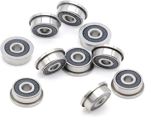 24Pcs F623-2RS Bearing 3 * 10 * 4 mm ABEC-7 Flanged Miniature F623 RS Ball Bearings F623RS for 3D Printer in Saudi Arabia