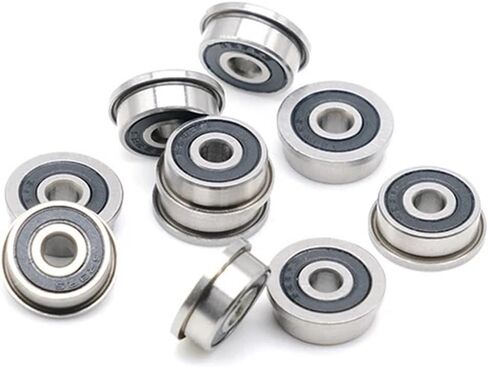 24Pcs F623-2RS Bearing 3 * 10 * 4 mm ABEC-7 Flanged Miniature F623 RS Ball Bearings F623RS for 3D Printer in Saudi Arabia