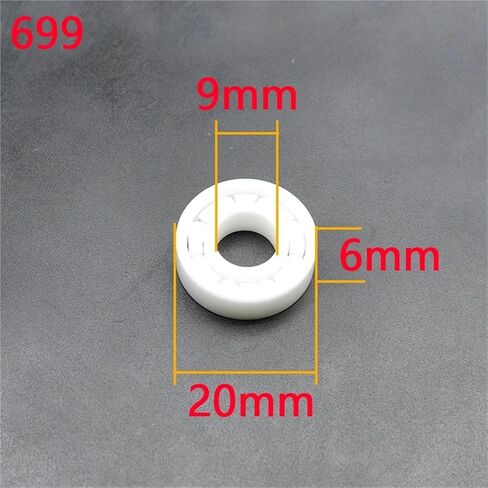 1pcs الكامل Zro2 السيراميك الكرة تحمل Zirconia محامل الكرة تحمل الزركونيا تحمل 608 8x22x7mm in Saudi Arabia