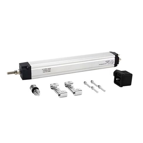 LWH 350 مم-550 مم قضيب مقاوم المسطرة الإلكترونية الجهد الإزاحة التناظرية قياس مستشعرات محول الموضع الخطي (Black350mm) in Kuwait