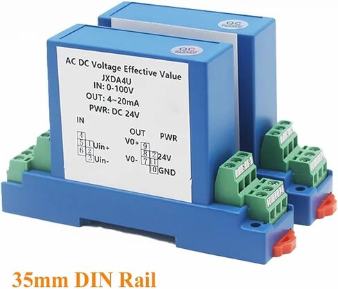 Pressure transducer Voltage Transducer 1 in 1 Out DC24V Power 0-1000V to 4-20mA 0-10V 1-5V 0-5V AC/DC Voltage Sensor Transmitter(DC 0-200V-1-5V) in Saudi Arabia