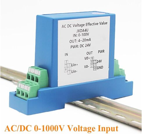 Pressure transducer Voltage Transducer 1 in 1 Out DC24V Power 0-1000V to 4-20mA 0-10V 1-5V 0-5V AC/DC Voltage Sensor Transmitter(DC 0-200V-1-5V) in Saudi Arabia