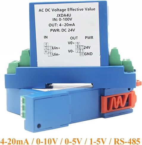 Pressure transducer Voltage Transducer 1 in 1 Out DC24V Power 0-1000V to 4-20mA 0-10V 1-5V 0-5V AC/DC Voltage Sensor Transmitter(DC 0-200V-1-5V) in Saudi Arabia