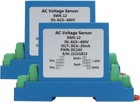 محول الضغط SWK-12 AC الجهد جهاز إرسال AC0-1000V التناظرية 4-20MA 0-10V RS485 محول مستشعر الجهد الحالي للإخراج (RS485 ، مصدر الطاقة AC0-20V DC12V) in Saudi Arabia