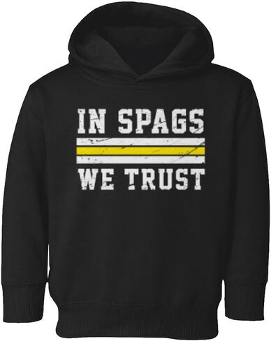 In Spags We Trust 2024 Champions Kansas City Coach Toddler Hooded Sweatshirt (Black, 5T) in Saudi Arabia
