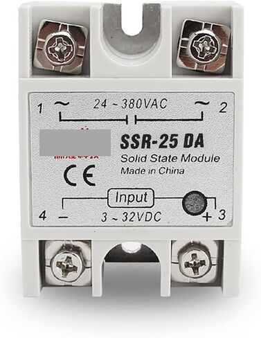 SSR-10DA SSR-25DA SSR-40DA 3-32VDC إدخال 24-380VAC DC إلى AC المرحلة الواحدة مرحلة الصلبة التتابع أبيض القشرة البيضاء (40DA) in Saudi Arabia
