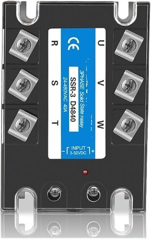 10A 25A 40A 60A 80A 100A 120A 150A 200A ترحيل الحالة الصلبة ثلاثية الطور 3-32VDC SSR مرحلة DC Control Control AC 1PCs (DC-AC ، 100A) in Saudi Arabia