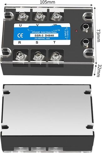 10A 25A 40A 60A 80A 100A 120A 150A 200A ترحيل الحالة الصلبة ثلاثية الطور 3-32VDC SSR مرحلة DC Control Control AC 1PCs (DC-AC ، 100A) in Saudi Arabia