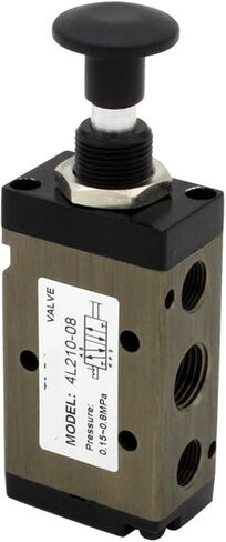 Push-pull valve 5-port 2-position 4L series 4L110-06 / 4L210-08 / 4L310-10 / 4L410-15 pneumatic control valve(Without fittings,4L410-15) in Saudi Arabia